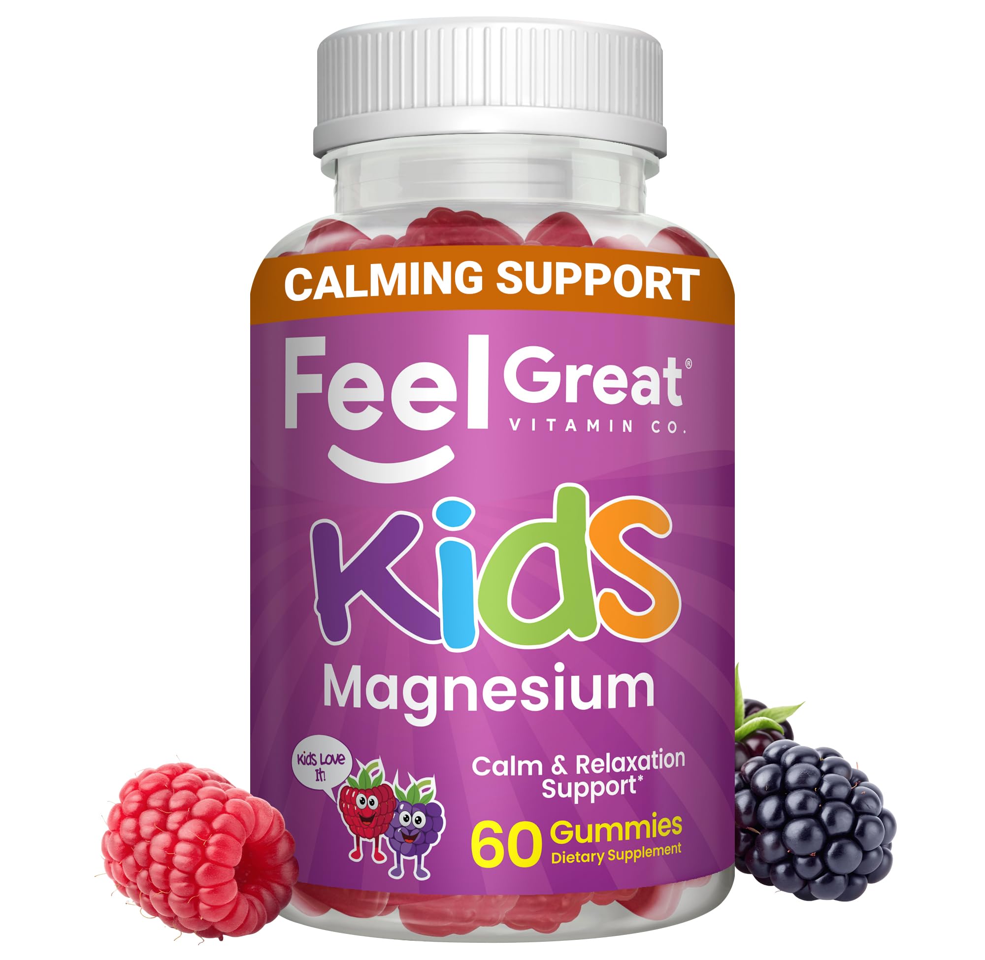 Amazon.com: Feel Great Kids Calm Magnesium Gummies - Magnesium